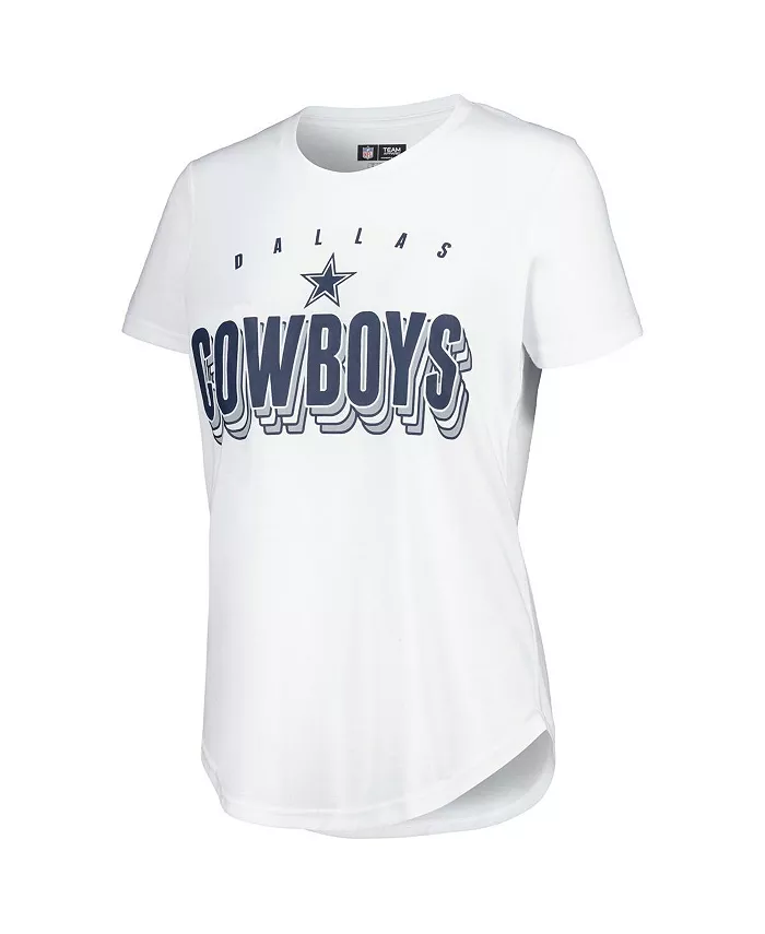 Alfani Concepts Sport Women's White Charcoal Dallas Cowboys Sonata T-shirt And Leggings Set Sports Fan Shop