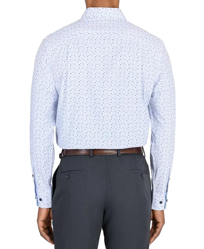 Alfani ConStruct Men’s Recycled Slim Fit Floral 4-Way Stretch Performance Dress Shirt Men's Fashion & Accessories