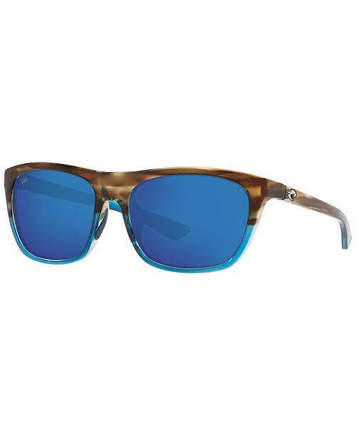 alfani Costa Del Mar Women's Cheeca Polarized Sunglasses Mirror Polar 6S9005 Women's Fashion Shoes & Accessories