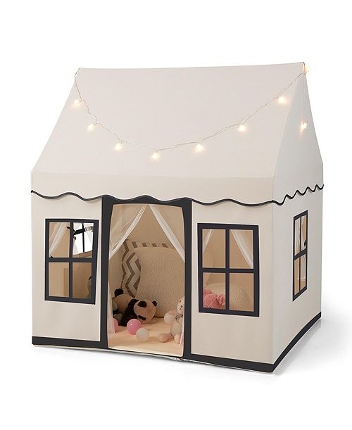 alfani Costway Kids Play Castle Tent Large Playhouse Toys Gifts with Star Lights Washable Mat All Toys