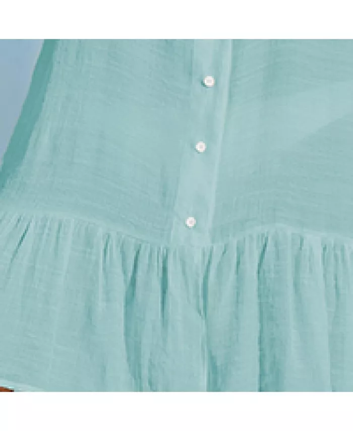 Alfani Cupshe Women's Aubree Ruffled Swim Cover-Up Dress Women's Fashion Shoes & Accessories