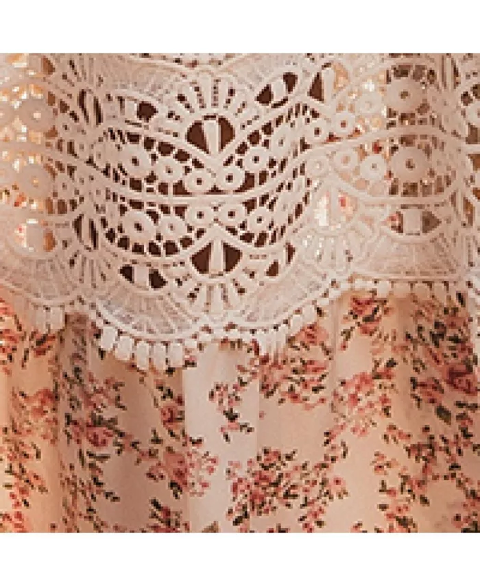 Alfani Cupshe Women's Blushing Bouquet Floral Midi Beach Dress Women's Fashion Shoes & Accessories