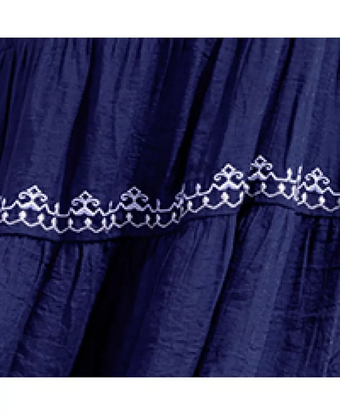 Alfani Cupshe Women's Desert Moon Blue Mini Beach Dress Women's Fashion Shoes & Accessories