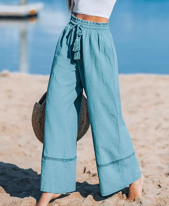 Alfani Cupshe Women's Tranquil Bay Pants Women's Fashion Shoes & Accessories