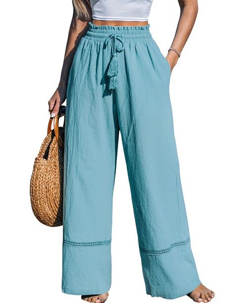 alfani Cupshe Women's Tranquil Bay Pants Women's Fashion Shoes & Accessories