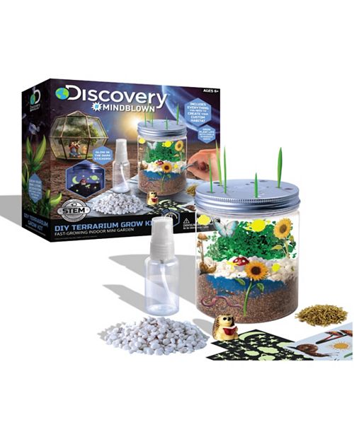 alfani Discovery #MINDBLOWN Discovery Kids DIY Terrarium Grow Kit Fast-Growing Indoor Mini Garden All Toys