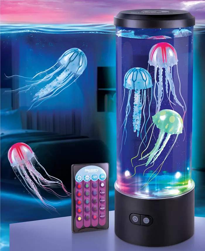 Alfani Discovery #MINDBLOWN Jellyfish Aquarium Lamp Set With 16 Light Effects All Toys