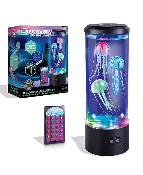 alfani Discovery #MINDBLOWN Jellyfish Aquarium Lamp Set with 16 Light Effects All Toys
