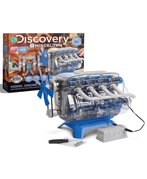 alfani Discovery #MINDBLOWN Model Engine Kit with Moving Parts and Lights All Toys