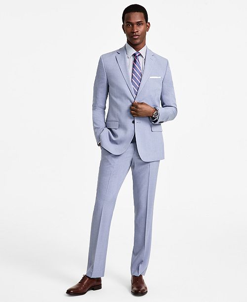 alfani DKNY Men's Modern-Fit Nested Suit Men's Fashion & Accessories