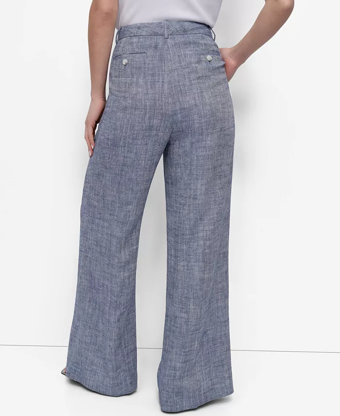 Alfani DKNY Petite High Rise Wide-Leg Pants Women's Fashion Shoes & Accessories