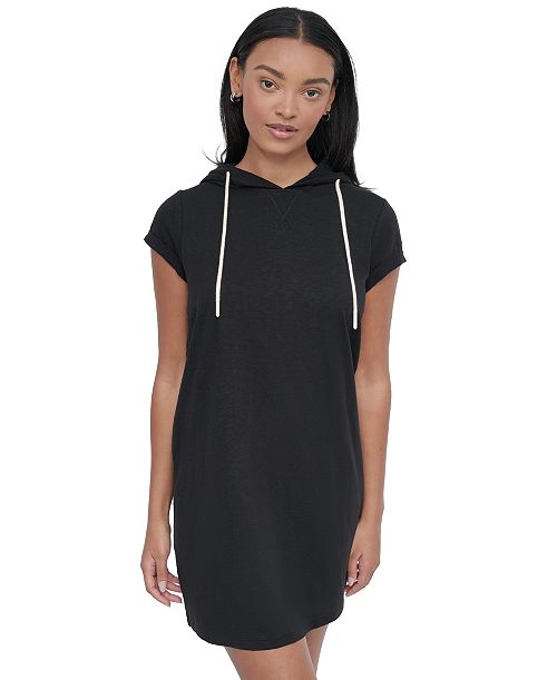 alfani DKNY Sport Women's Roll-Sleeve Hooded Sneaker Dress Women's Fashion Shoes & Accessories