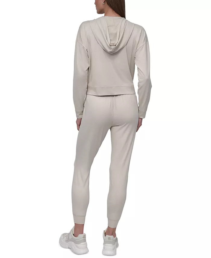 Alfani DKNY Sport Women's Spacedye High-Waist Slim Joggers Women's Fashion Shoes & Accessories