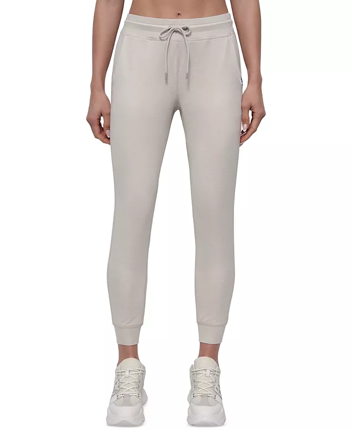 Alfani DKNY Sport Women's Spacedye High-Waist Slim Joggers Women's Fashion Shoes & Accessories