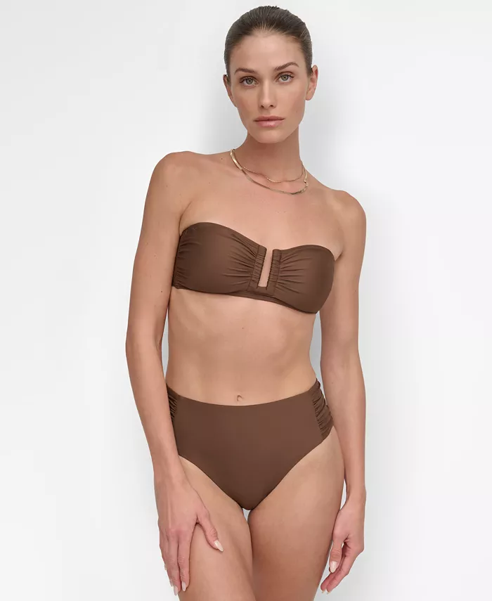 Alfani DKNY Women's Bandeau Bikini Top & Bottoms Women's Fashion Shoes & Accessories