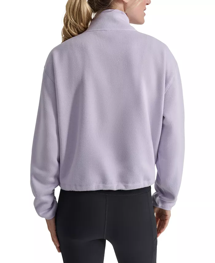Alfani DKNY Women's Fleece Half-Zip Bungee-Hem Sweatshirt Women's Fashion Shoes & Accessories