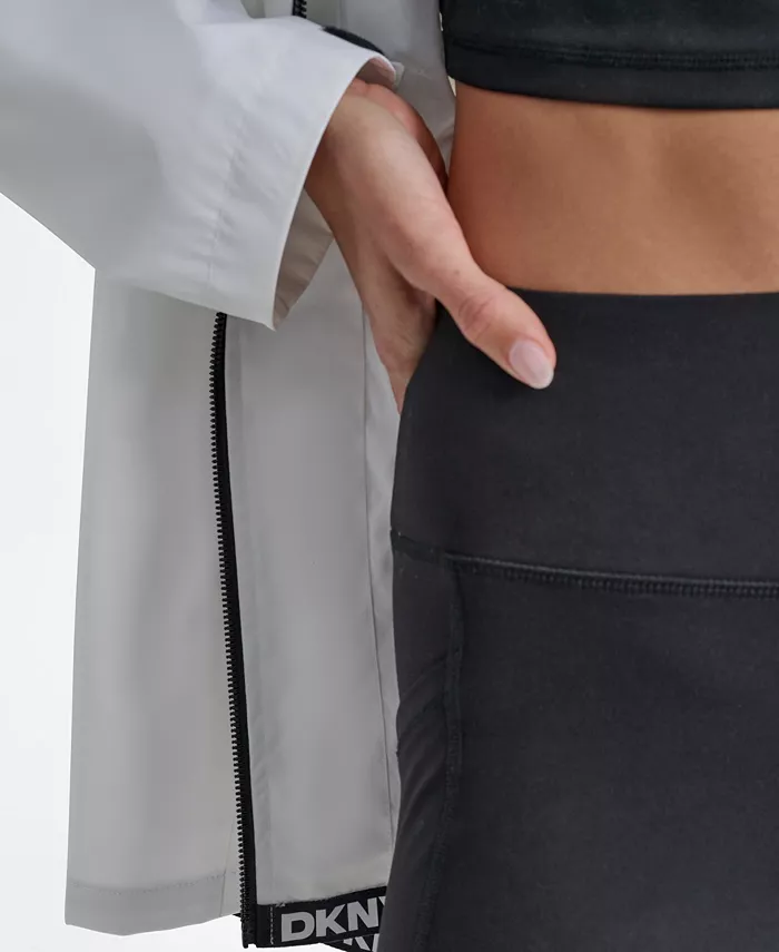 Alfani DKNY Women's Hooded Full Zip Spectator Jacket Women's Fashion Shoes & Accessories