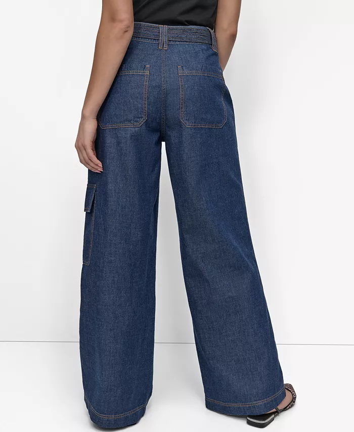 Alfani DKNY Women's Lightweight Wide-Leg Jeans Women's Fashion Shoes & Accessories