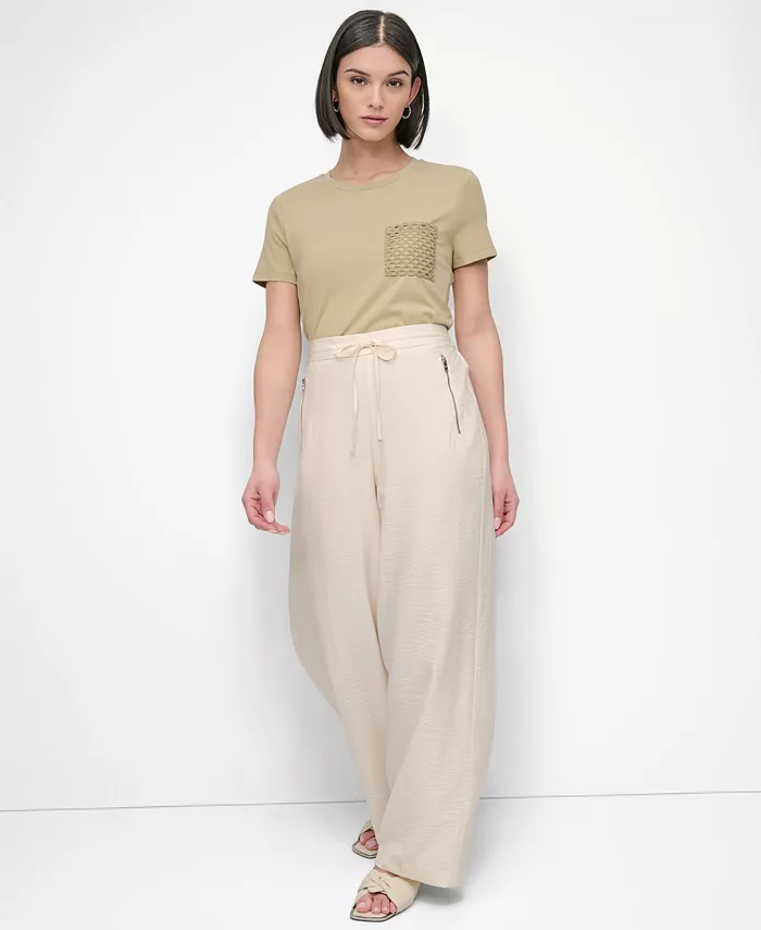 Alfani DKNY Women's Pull-On Drawstring Pants Women's Fashion Shoes & Accessories