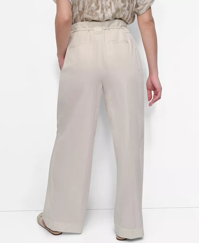 Alfani DKNY Women's Tie-Front Wide-Leg Pants Women's Fashion Shoes & Accessories