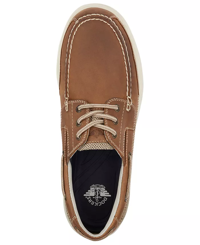 Alfani Dockers Men's Beacon Leather Casual Boat Shoe With NeverWet Men's Shoes
