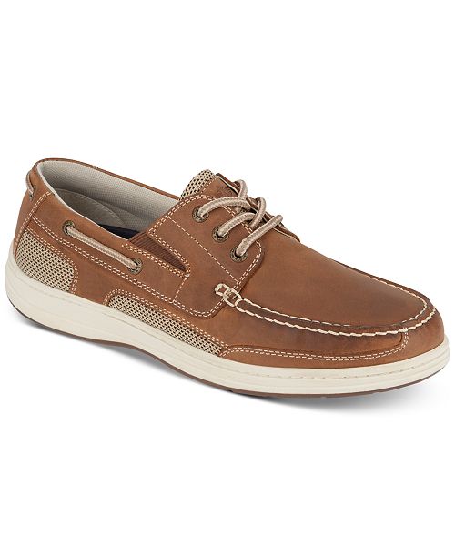 alfani Dockers Men's Beacon Leather Casual Boat Shoe with NeverWet Men's Shoes