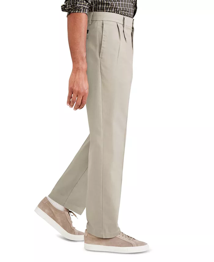 Alfani Dockers Men's Signature Classic Fit Pleated Iron Free Pants With Stain Defender Men's Fashion & Accessories