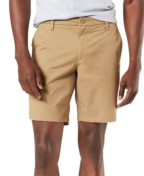 alfani Dockers Men's Ultimate Supreme Flex Stretch Solid 9.5" Shorts Men's Fashion & Accessories
