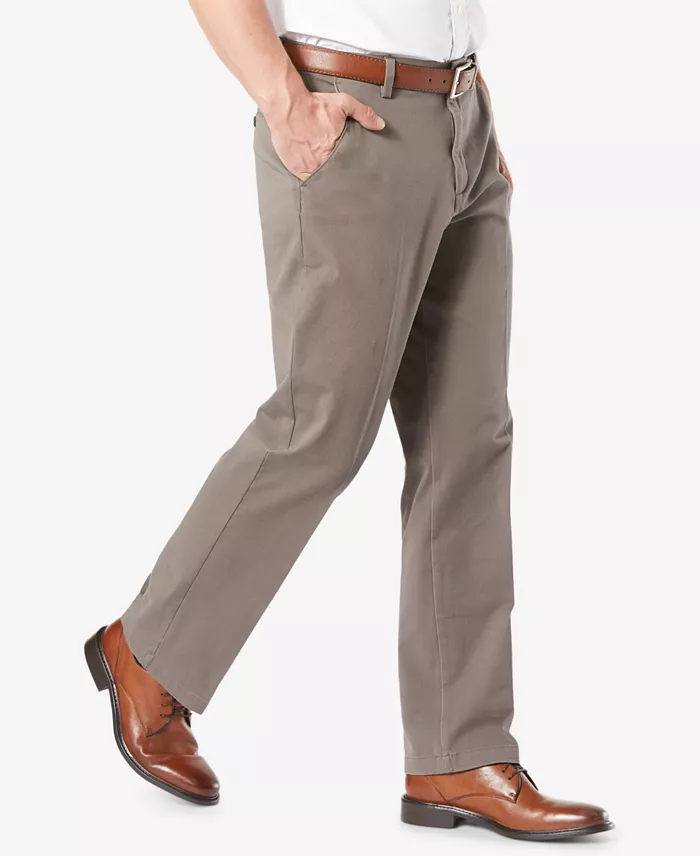 Alfani Dockers Men's Workday Smart 360 Flex Classic Fit Khaki Stretch Pants Men's Fashion & Accessories