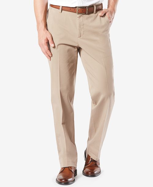 alfani Dockers Men's Workday Smart 360 Flex Classic Fit Khaki Stretch Pants Men's Fashion & Accessories