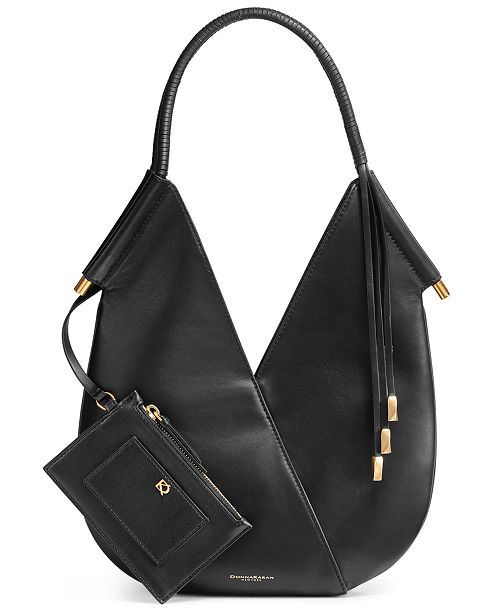 alfani Donna Karan New York Baldwin Shoulder with Leather Wrapped Rounded Handle Handbags Purses & Accessories