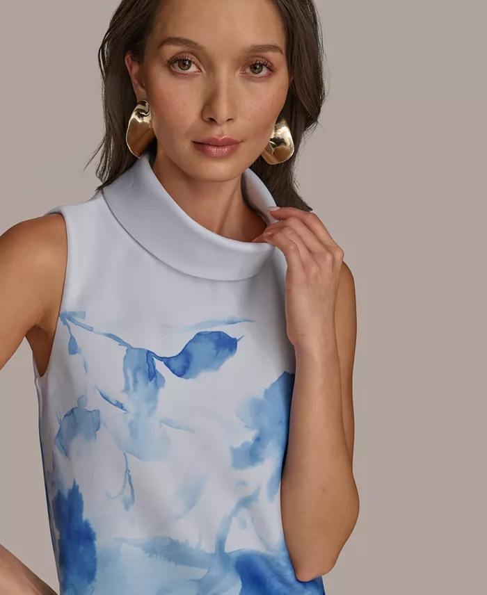 Alfani Donna Karan New York Petite Printed Shift Dress Women's Fashion Shoes & Accessories