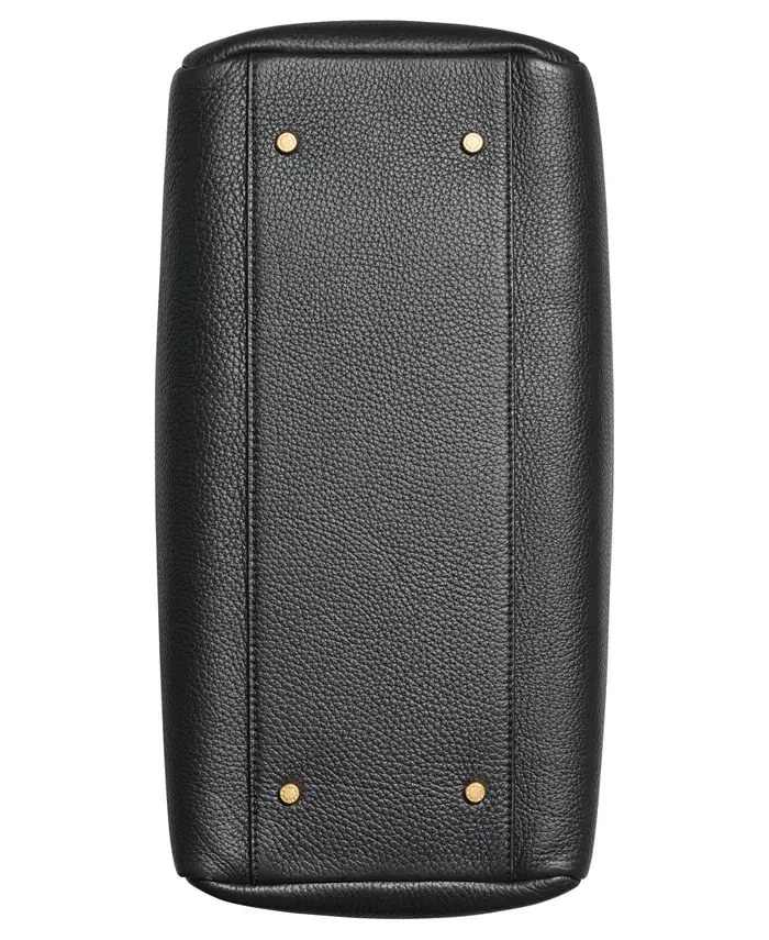 Alfani Donna Karan New York Quogue Leather Triple Compartment Tote Bag Handbags Purses & Accessories