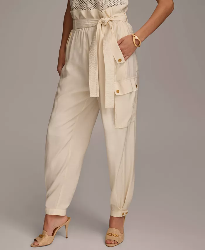 Alfani Donna Karan New York Women's Belted Cargo Pants Women's Fashion Shoes & Accessories