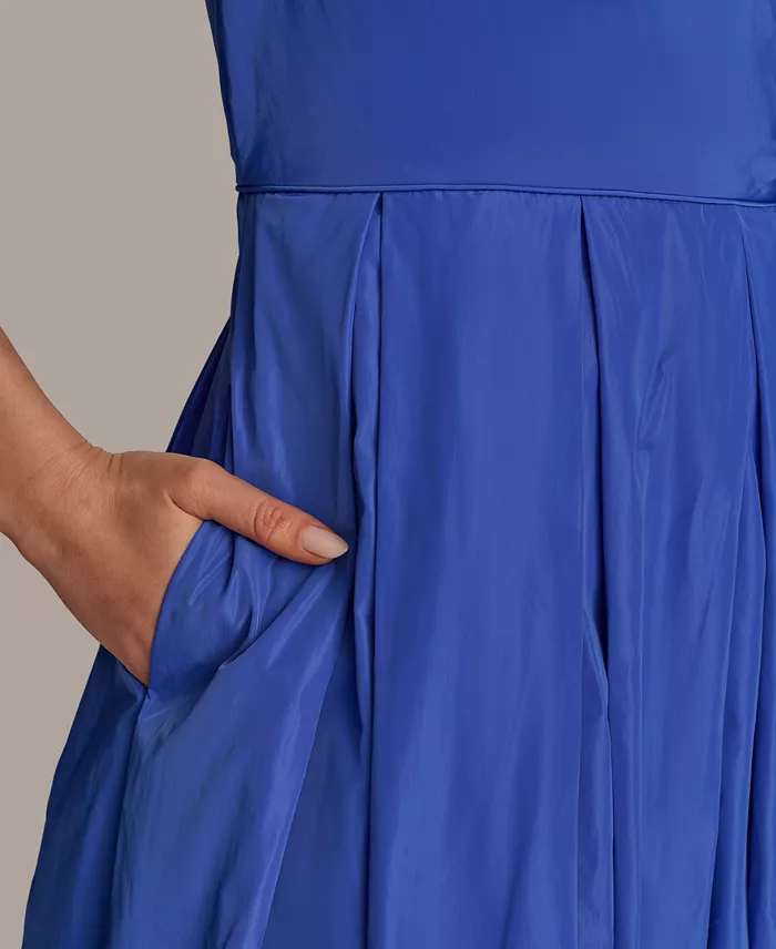 Alfani Donna Karan New York Women's Bow-Trim One-Shoulder Gown Women's Fashion Shoes & Accessories