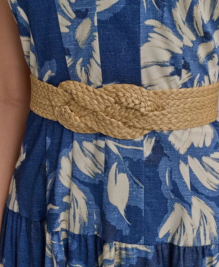 Alfani Donna Karan New York Women's Halter Belted Midi Dress Women's Fashion Shoes & Accessories