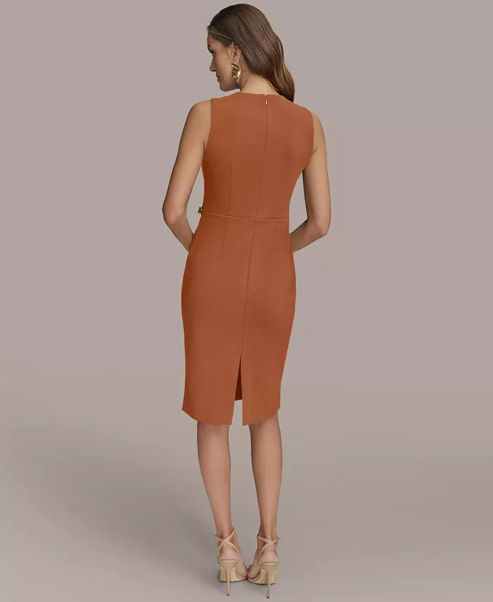 Alfani Donna Karan New York Women's Hardware Sleeveless Sheath Dress Women's Fashion Shoes & Accessories