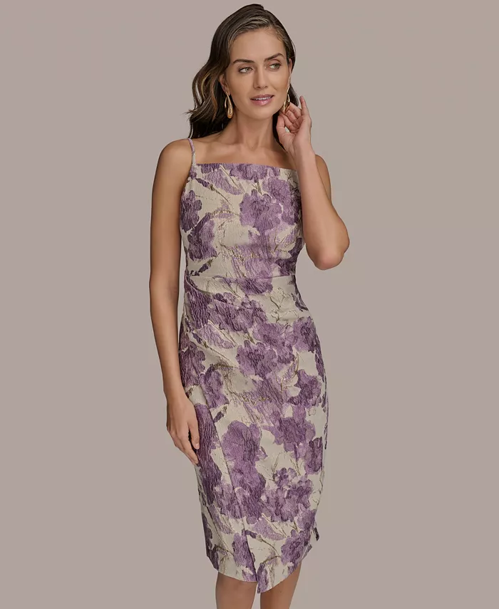 Alfani Donna Karan New York Women's Metallic Jacquard Dress Women's Fashion Shoes & Accessories