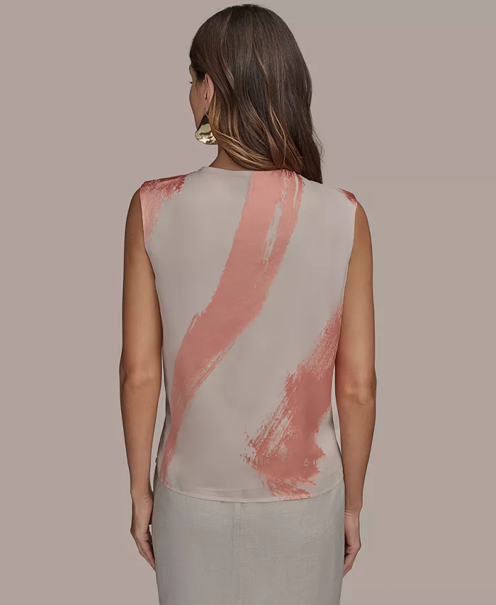 Alfani Donna Karan New York Women's Paintstroke Burnout Sleeveless Top Regular & Petite Sizes Women's Fashion Shoes & Accessories
