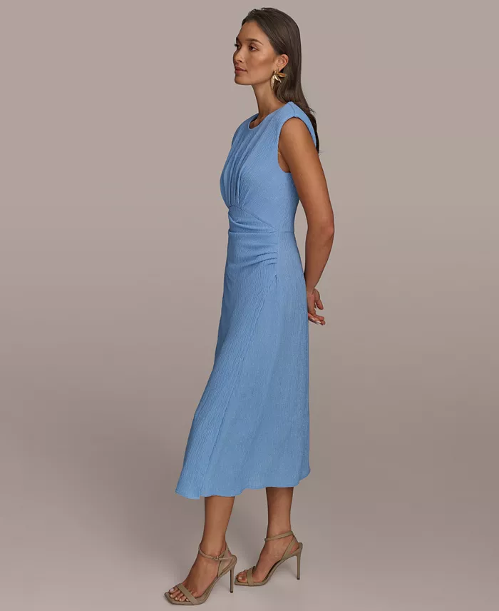 Alfani Donna Karan New York Women's Side-Ruched Midi Dress Women's Fashion Shoes & Accessories