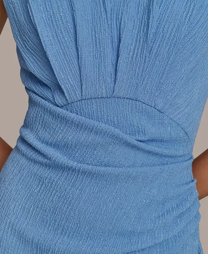 Alfani Donna Karan New York Women's Side-Ruched Midi Dress Women's Fashion Shoes & Accessories