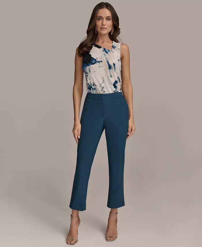 Alfani Donna Karan New York Women's Slim-Leg Ankle Pants Regular & Petite Women's Fashion Shoes & Accessories