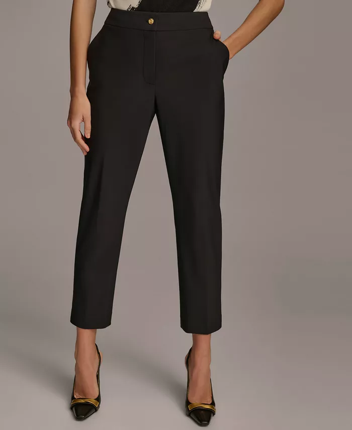 Alfani Donna Karan New York Women's Slim-Leg Ankle Pants Regular & Petite Women's Fashion Shoes & Accessories