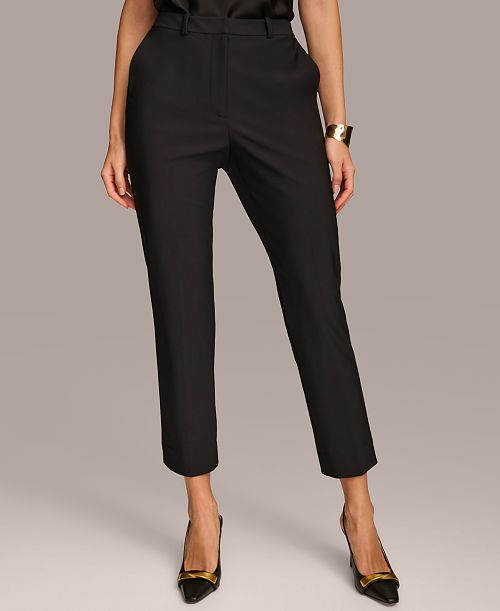 alfani Donna Karan New York Women's Straight-Leg Career Pants Women's Fashion Shoes & Accessories