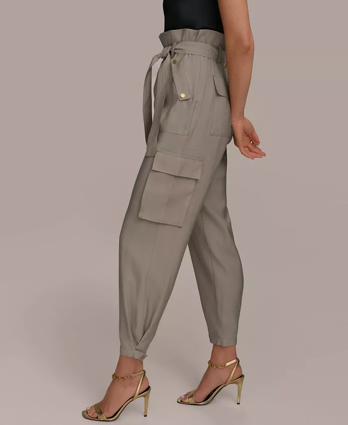 Alfani Donna Karan New York Women's Tie Waist Cargo Pants Women's Fashion Shoes & Accessories