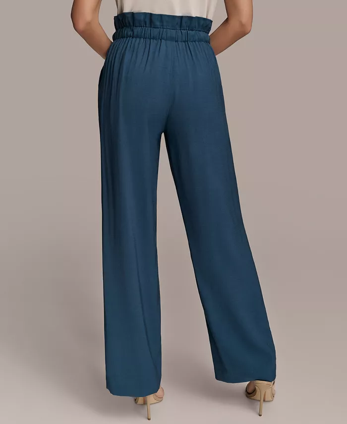 Alfani Donna Karan New York Women's Tie Waist Wide-Leg Pants Women's Fashion Shoes & Accessories