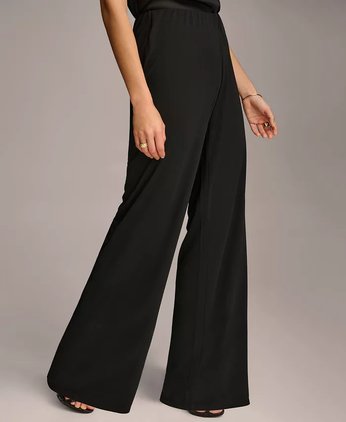 Alfani Donna Karan New York Women's Wide-Leg Jersey Pants Women's Fashion Shoes & Accessories