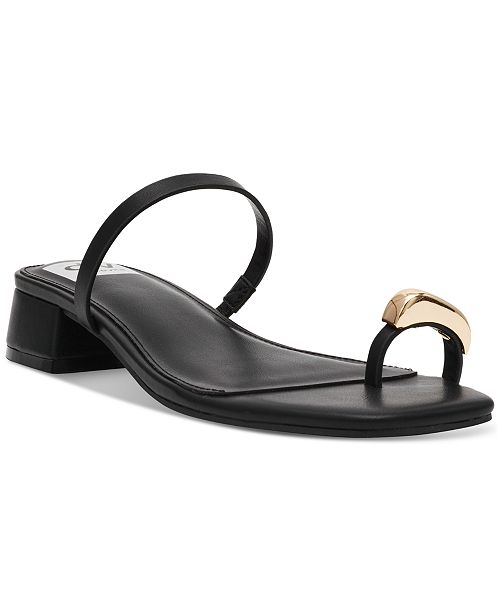 alfani DV Dolce Vita Narra Toe-Ring Block-Heel Dress Sandals Women's Fashion Shoes & Accessories