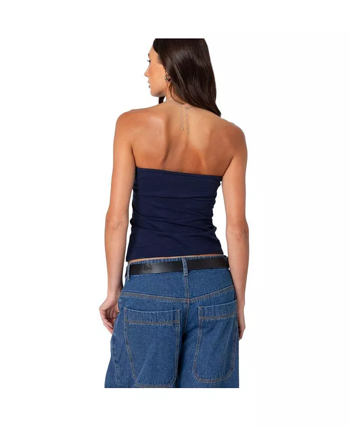 Alfani Edikted Women's Built In Bra Tube Top Women's Fashion Shoes & Accessories