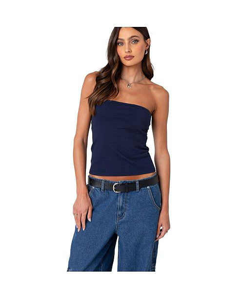 alfani Edikted Women's Built In Bra Tube Top Women's Fashion Shoes & Accessories